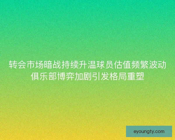 转会市场暗战持续升温球员估值频繁波动俱乐部博弈加剧引发格局重塑